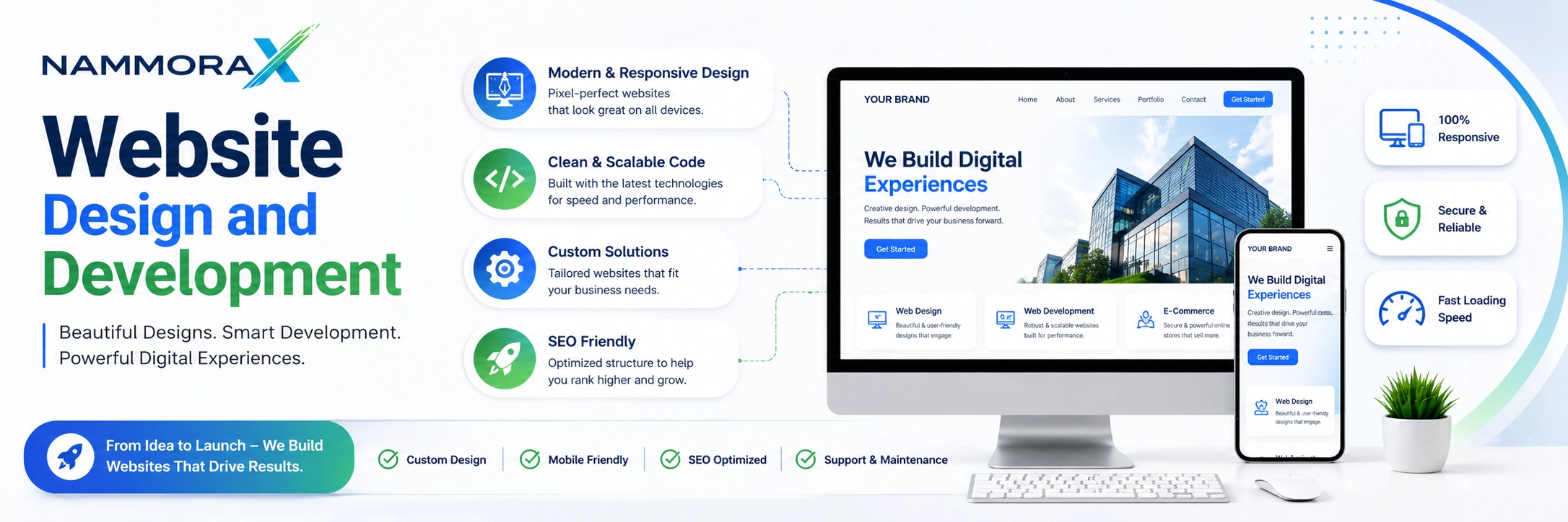 NammoraX Website Design and Development