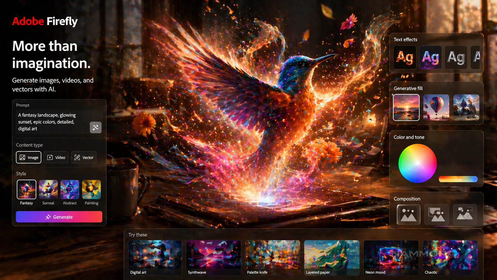 Adobe Firefly generative fill being used to edit and enhance product photography